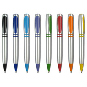 קליפי סילבר - עט כדורי פלסטי כסוף