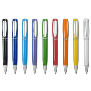 קליפי - עט כדורי פלסטי במגוון צבעים פתיחה סיבובית