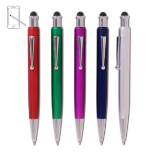 אוויסטר - עט כדורי אביזרי מתכת עם כרית מגע לסמארטפון