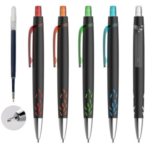 גראס שחור - עט ג'ל איכותי עם גריפ גומי מעוצב