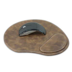 ווב - משטח לעכבר דמוי עור עם כרית לזרוע