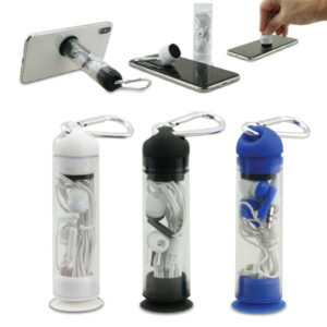 רוק- אוזניות בקופסת מבחנה ושאקל