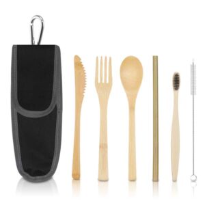 פלורה - סט אקולוגי מבמבוק בקייס עם שאקל